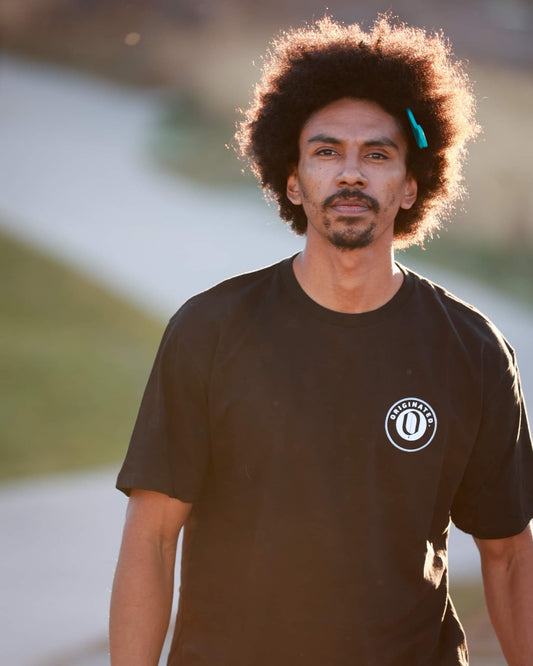 Black Short Sleeve Logo Tee