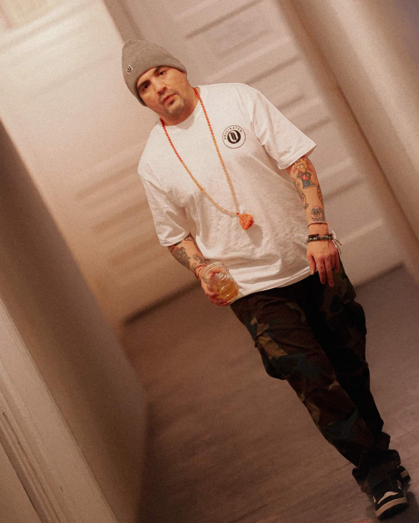 White Short Sleeve Logo Tee